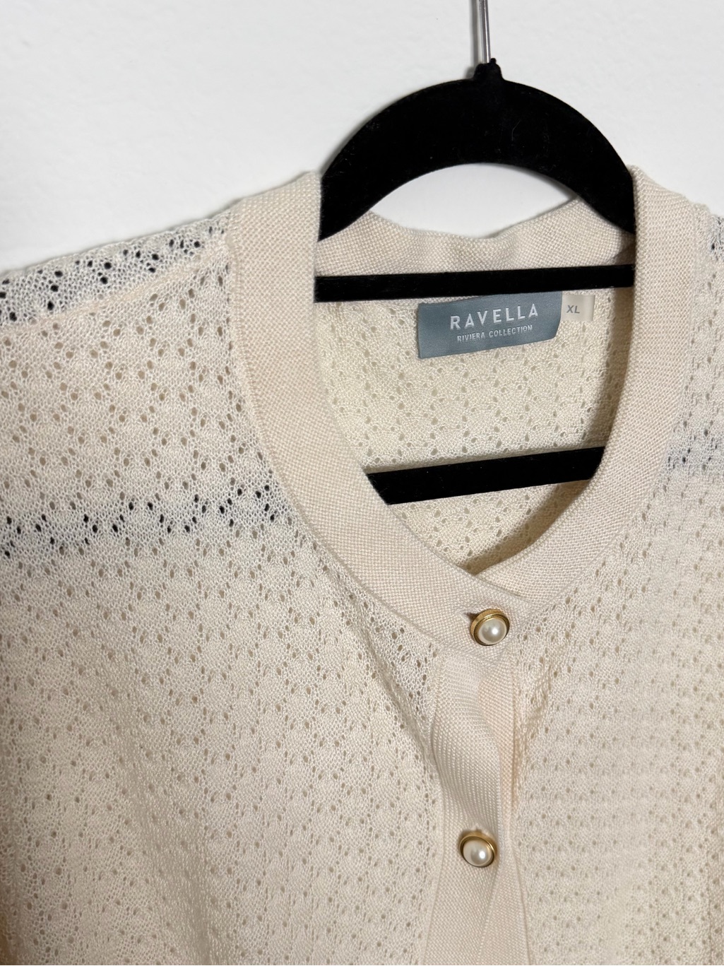 Shelly Silk & Cashmere Cardigan In White — image 4 of 7